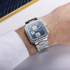 Montre Herbelin Cap Camarat Square Chronographe 40,5 mm Quartz Cadran Bleu Bracelet Acier