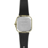 Montre Herbelin Cap Camarat Square 39 mm Quartz PVD Or Jaune Cadran Noir Bracelet Caoutchouc