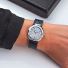 Montre Herbelin Newport Slim 32 mm Quartz Cadran Nacre Bracelet Cuir Bleu