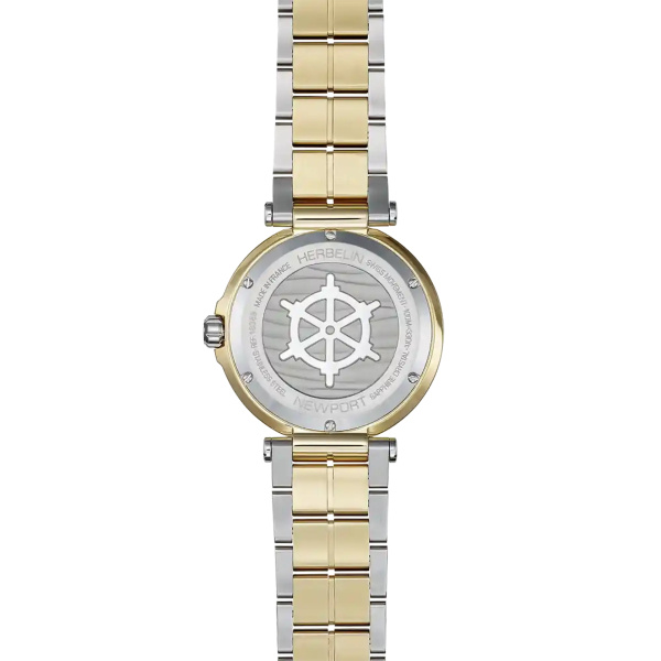 Montre Herbelin Newport 40,5 mm Quartz Petite Seconde Cadran Bleu Bicolore