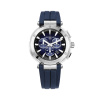 Montre Herbelin Newport 43 mm Chronographe Cadran Bleu Acier Bracelet Caoutchouc