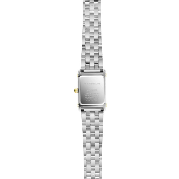 Montre Herbelin Art Déco 24,4 mm Quartz Bicolore Cadran Nacre Zirconiums