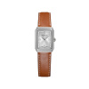 Montre Herbelin Art Déco 1925's 22 mm Quartz Cadran Argent Soleillé Cuir Camel