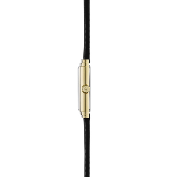 Montre Herbelin Art Déco 1925's 22 mm Quartz PVD Or Jaune Cadran Noir Index Diamants