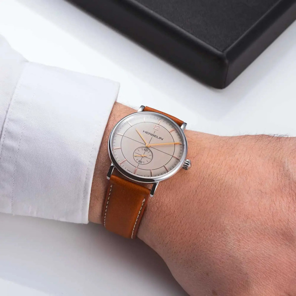 Montre Herbelin Inspiration Petite Seconde 40 mm Cadran Coquille d'Œuf
