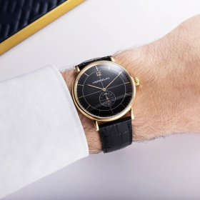 Montre Herbelin Inspiration Petite Seconde 40 mm PVD Or Jaune Cadran Noir