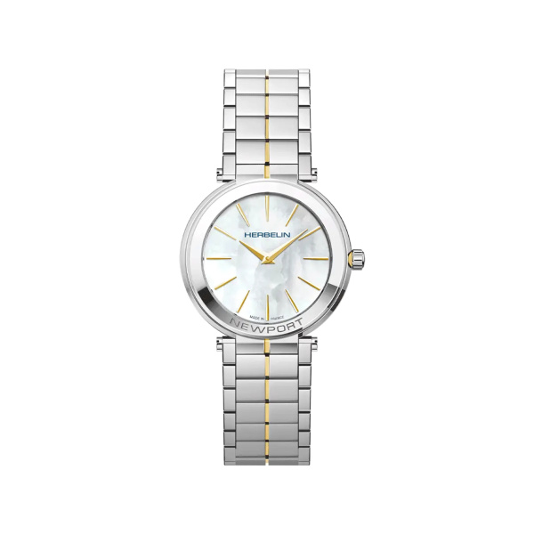 Montre Herbelin Newport Slim 32 mm Bicolore Cadran Nacre