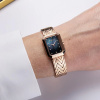 Montre Herbelin Octogône Rectangle Nacre Noire PVD Or Rose Chevrons 20,4 mm