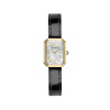 Montre Herbelin Octogône Rectangle PVD Or Jaune Chiffres Romains Cuir 20,4 mm