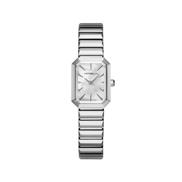 Montre Herbelin Octogône Nacre Blanche Acier 20,4 mm