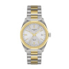 Montre Tissot PRC 100 Solar 34 mm Quartz Cadran Argent Bicolore Doré