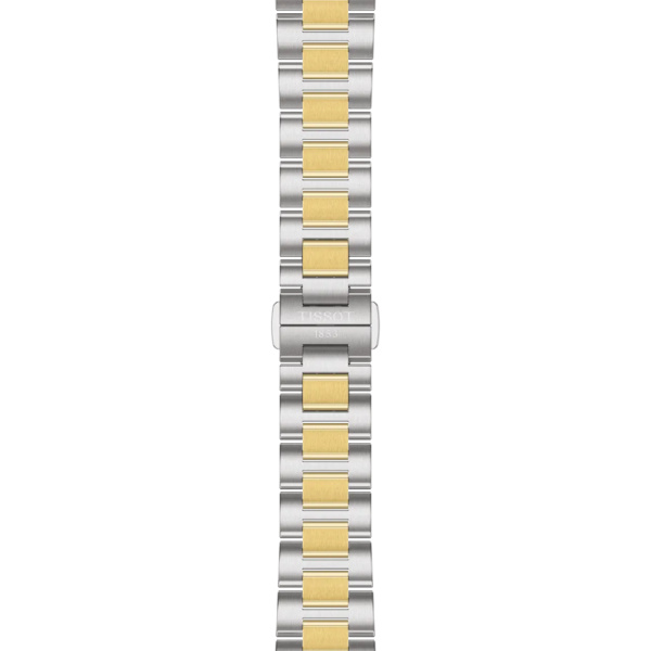 Montre Tissot PRC 100 Solar 34 mm Quartz Cadran Argent Bicolore Doré