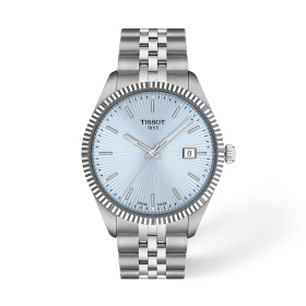 Montre Tissot Ballade 40 mm Quartz Cadran Bleu Glacier Bracelet Acier
