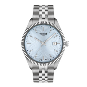 Montre Tissot Ballade 40 mm Quartz Cadran Bleu Glacier Bracelet Acier