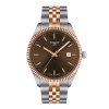 Montre Tissot Ballade 40 mm Quartz Cadran Brun Bicolore Ton Or Rose