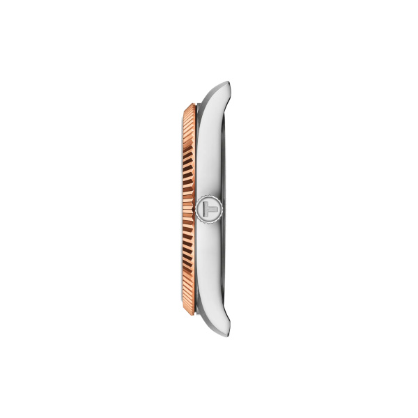 Montre Tissot Ballade 40 mm Quartz Cadran Brun Bicolore Ton Or Rose