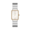 Montre Tissot SRV 30 mm Quartz Cadran Nacre Blanche Boîtier Ton Or Rose Bracelet Acier