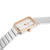 Montre Tissot SRV 30 mm Quartz Cadran Nacre Blanche Boîtier Ton Or Rose Bracelet Acier
