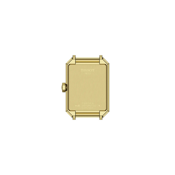 Montre Tissot SRV 30 mm Quartz Cadran Nacre Blanche Acier PVD Or Jaune