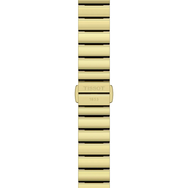 Montre Tissot SRV 30 mm Quartz Cadran Nacre Blanche Acier PVD Or Jaune