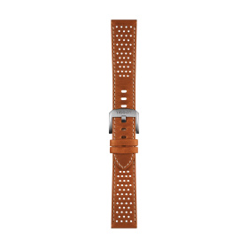 Bracelet Montre Tissot Cuir Marron Clair Grainé Entre-cornes 20 mm