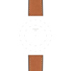 Bracelet Montre Tissot Cuir Brun et Caoutchouc Entre-cornes 23 mm T-Touch Connect Solar