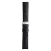 Bracelet Montre Tissot Cuir Noir Effet Alligator Entre-cornes 19 mm