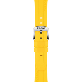 Bracelet Montre Tissot Silicone Jaune Entre-cornes 20 mm