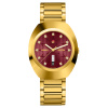 Montre Rado DiaStar Original 38 mm Automatique Cadran Rouge Soleillé Jour Date Doré