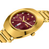 Montre Rado DiaStar Original 38 mm Automatique Cadran Rouge Soleillé Jour Date Doré