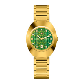 Montre Rado DiaStar Original 30 mm Automatique Cadran Vert Mosaïque Doré
