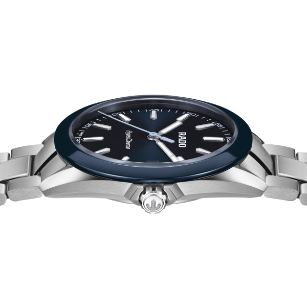 Montre Rado HyperChrome 41,5 mm Quartz Cadran Bleu Lunette Céramique Bleue