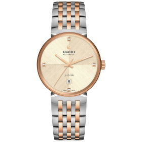 Montre Rado Florence Automatic 39 mm Cadran Champagne Diamants Bicolore Ton Or Rose