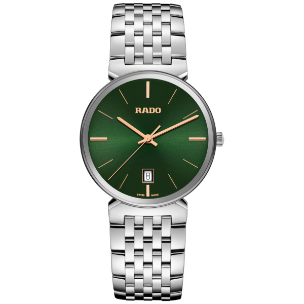 Montre Rado Florence 38 mm Quartz Cadran Vert Bracelet Acier