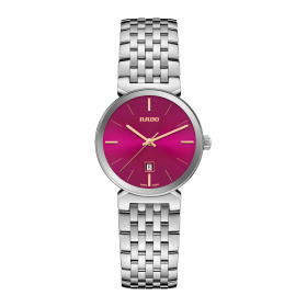 Montre Rado Florence 30 mm Quartz Cadran Rouge Bracelet Acier