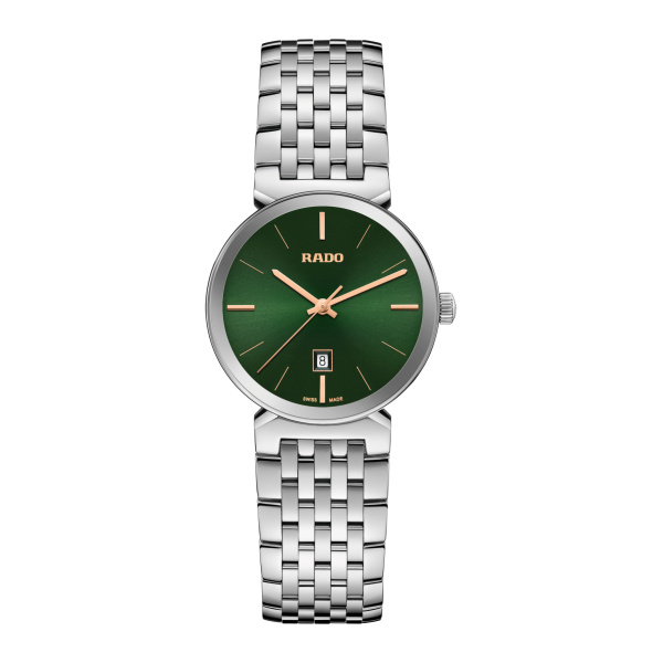 Montre Rado Florence 30 mm Quartz Cadran Vert Bracelet Acier