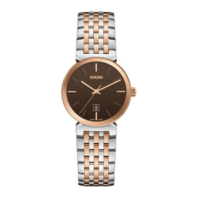 Montre Rado Florence 30 mm Quartz Cadran Brun Bicolore Ton Or Rose