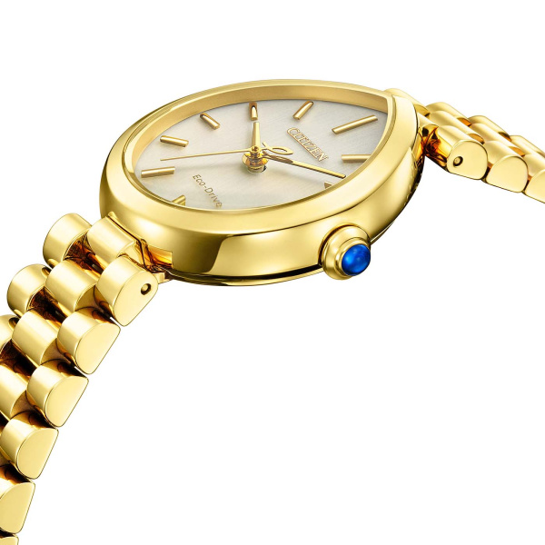 Montre Citizen L Rainell 26,2 mm Eco-Drive Acier Doré Cadran Blanc