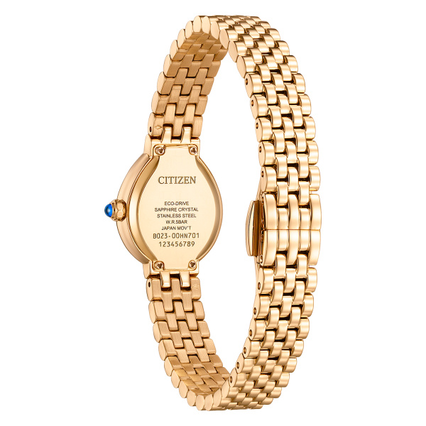 Montre Citizen L Rainell 19,7 mm Eco-Drive Acier Ton Or Rose Cadran Beige