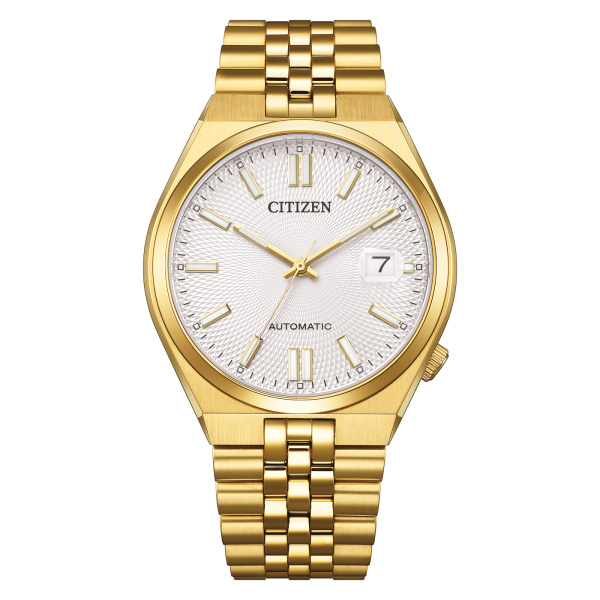 Montre Citizen Tsuyosa 60 40 mm Automatique Acier Doré Cadran Argenté