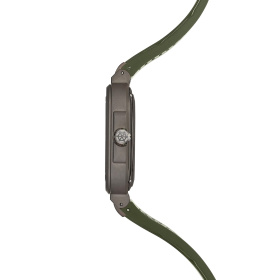 Montre Herbelin Cap Camarat Square Squelette Titane 40,5 mm Automatique Bracelet Caoutchouc Kaki Édition Limitée