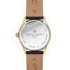 Montre Frederique Constant Classics Quartz Date 40 mm Acier PVD Doré Cadran Crème Bracelet Cuir Noir