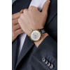 Montre Frederique Constant Classics Quartz Date 40 mm Acier PVD Doré Cadran Crème Bracelet Cuir Noir