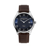 Montre Frederique Constant Classics Quartz Date 40 mm Cadran Bleu Bracelet Cuir Brun