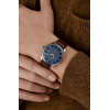 Montre Frederique Constant Classics Quartz Date 40 mm Cadran Bleu Bracelet Cuir Brun