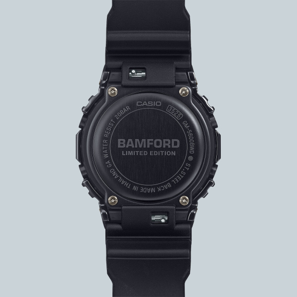 Montre Casio G-Shock GM-5600 Bamford 43,2 mm Quartz Numérique Lunette Acier Noir