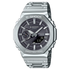 Montre Casio G-Shock GM-B2100 Full Metal 44,4 mm Tough Solar Bluetooth Cadran Noir Bracelet Acier