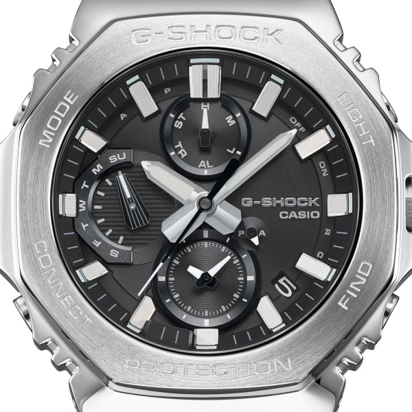 Montre Casio G-Shock GMC-B2100 Chronographe 46,3 mm Tough Solar Bluetooth Cadran Noir Bracelet Silicone Noir