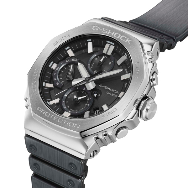 Montre Casio G-Shock GMC-B2100 Chronographe 46,3 mm Tough Solar Bluetooth Cadran Noir Bracelet Silicone Noir