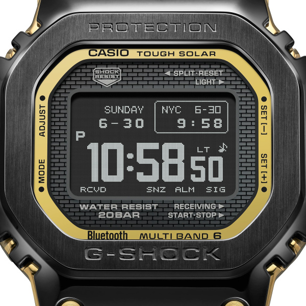 Montre Casio G-Shock GMW-BZ5000 Full Metal 43,6 mm Tough Solar Radio-pilotée Bluetooth Écran MIP Noir